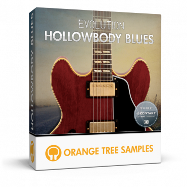 Hollowbody blues electric guitar for Kontakt